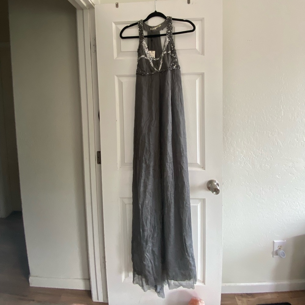 NWT Grey formal maxi dress